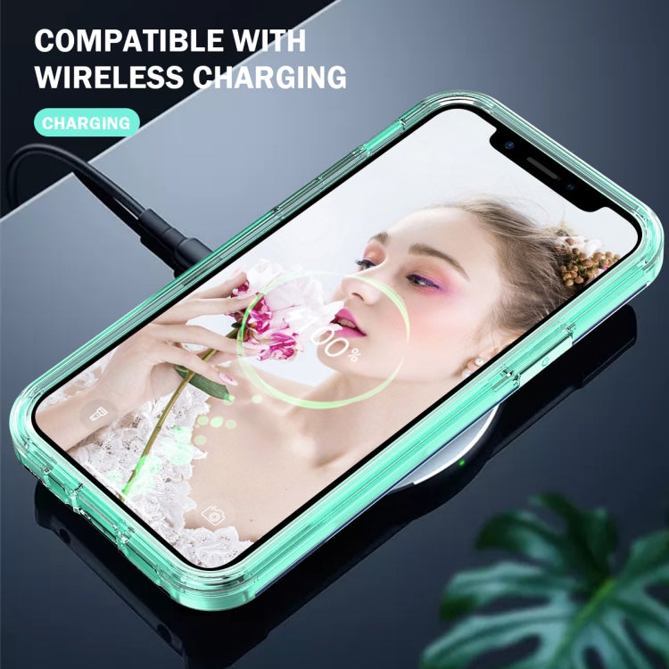 For iPhone 13 Pro 3 in 1 Translucent Color Shockproof PC + TPU Protective Case