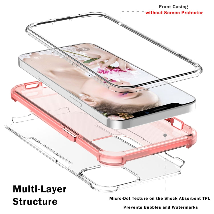 For iPhone 13 Pro 3 in 1 Translucent Color Shockproof PC + TPU Protective Case