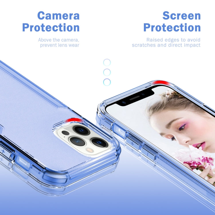 For iPhone 13 Pro 3 in 1 Translucent Color Shockproof PC + TPU Protective Case