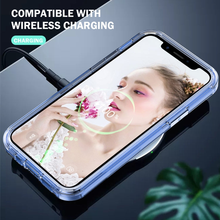 For iPhone 13 Pro 3 in 1 Translucent Color Shockproof PC + TPU Protective Case