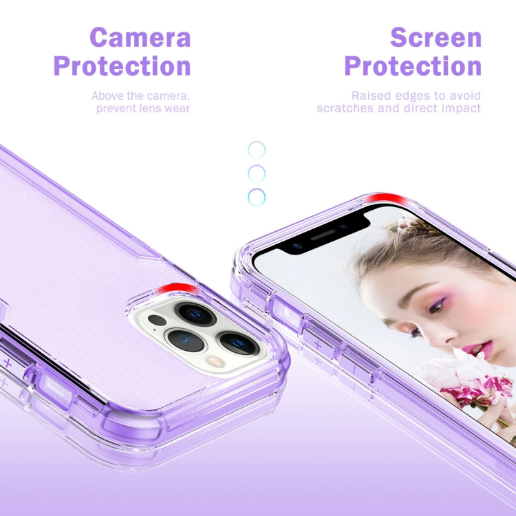 For iPhone 13 Pro 3 in 1 Translucent Color Shockproof PC + TPU Protective Case