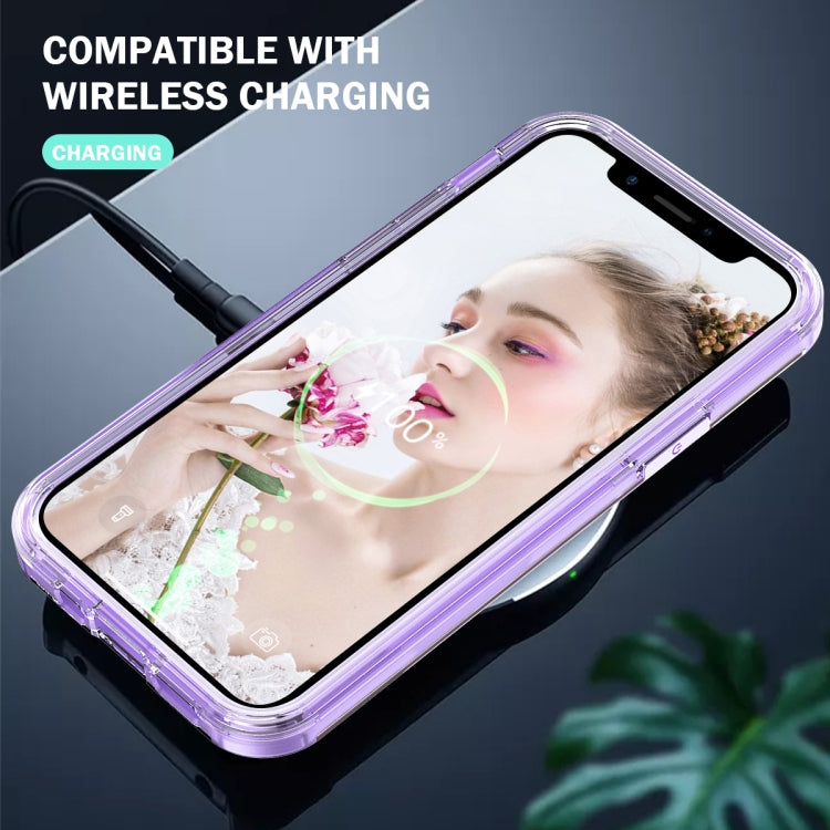 For iPhone 13 Pro 3 in 1 Translucent Color Shockproof PC + TPU Protective Case