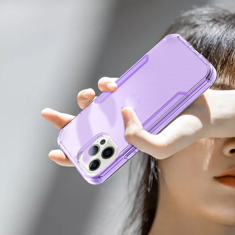 For iPhone 13 Pro 3 in 1 Translucent Color Shockproof PC + TPU Protective Case
