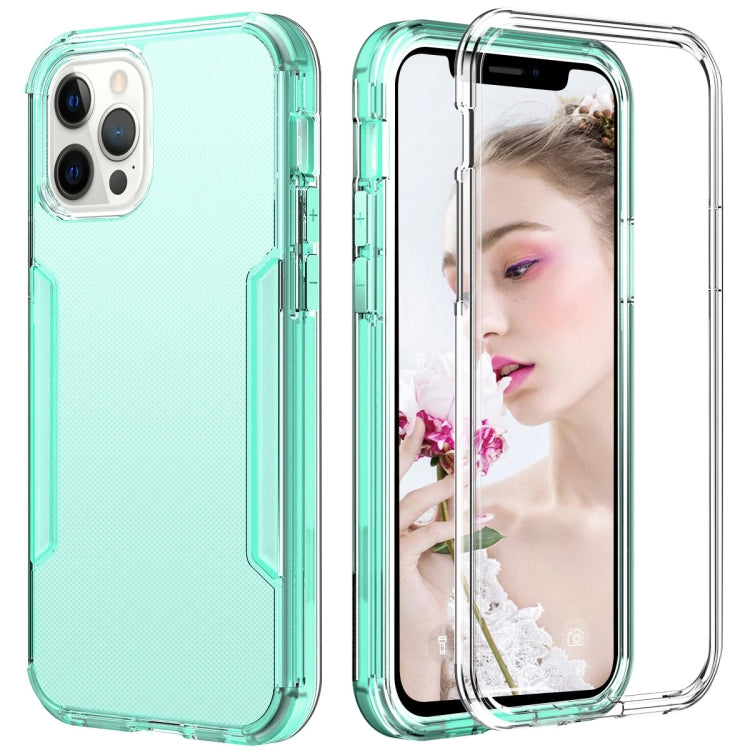 For iPhone 13 Pro Max 3 in 1 Translucent Color Shockproof PC + TPU Protective Case