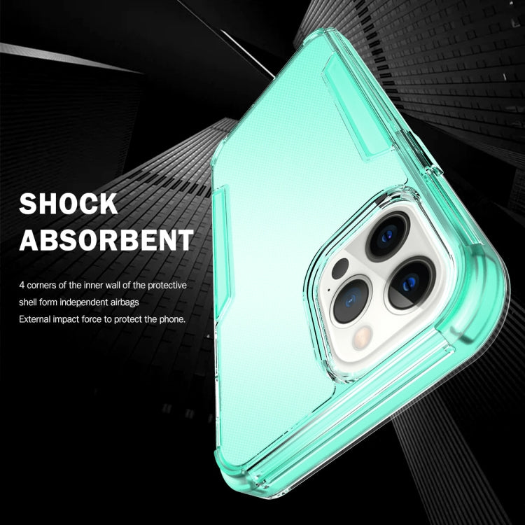 For iPhone 13 Pro Max 3 in 1 Translucent Color Shockproof PC + TPU Protective Case
