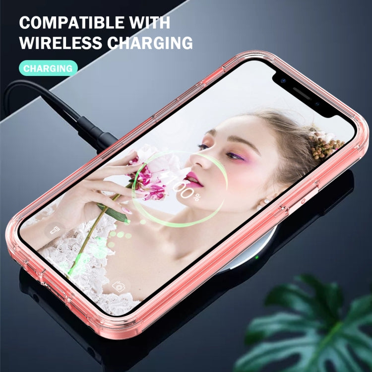 For iPhone 13 Pro Max 3 in 1 Translucent Color Shockproof PC + TPU Protective Case