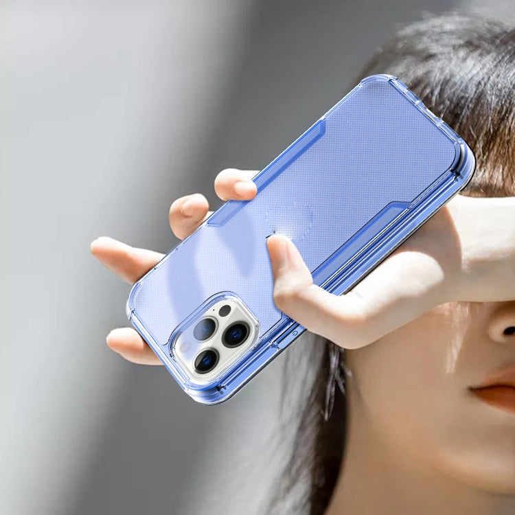 For iPhone 13 Pro Max 3 in 1 Translucent Color Shockproof PC + TPU Protective Case