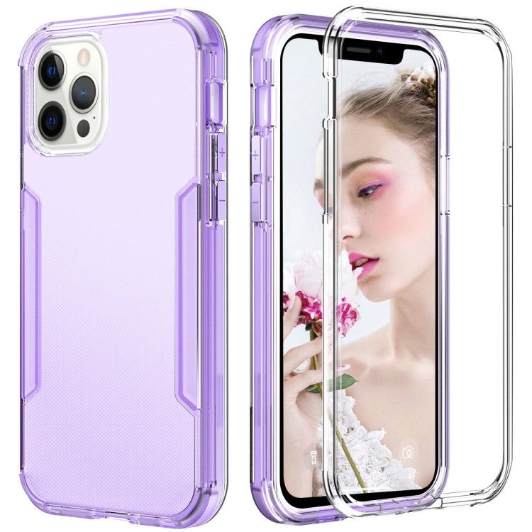 For iPhone 13 Pro Max 3 in 1 Translucent Color Shockproof PC + TPU Protective Case