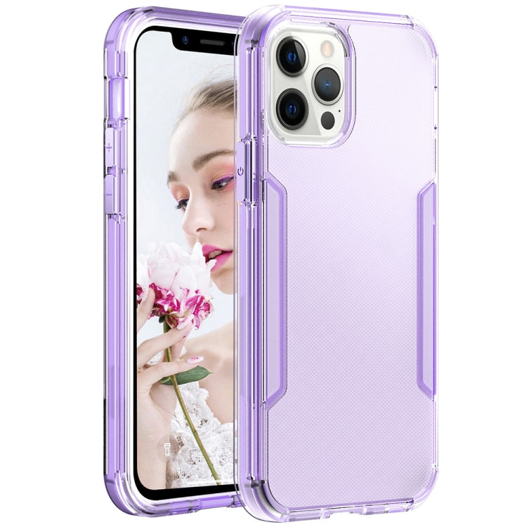 For iPhone 13 Pro Max 3 in 1 Translucent Color Shockproof PC + TPU Protective Case
