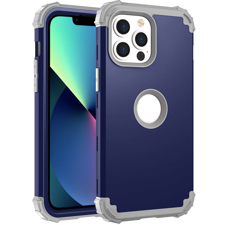For iPhone 13 mini 3 in 1 Shockproof PC + Silicone Protective Case