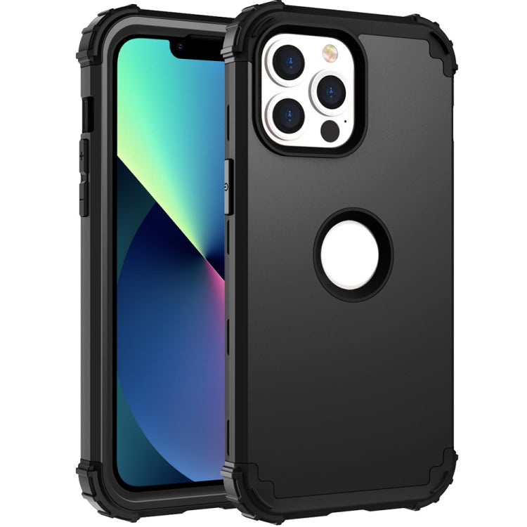 For iPhone 13 mini 3 in 1 Shockproof PC + Silicone Protective Case