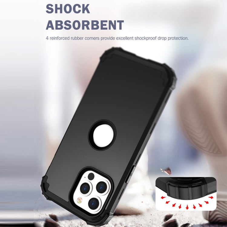 For iPhone 13 mini 3 in 1 Shockproof PC + Silicone Protective Case