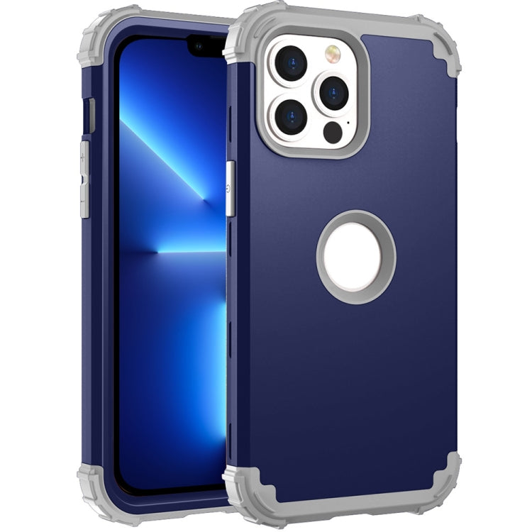 For iPhone 13 Pro 3 in 1 Shockproof PC + Silicone Protective Case