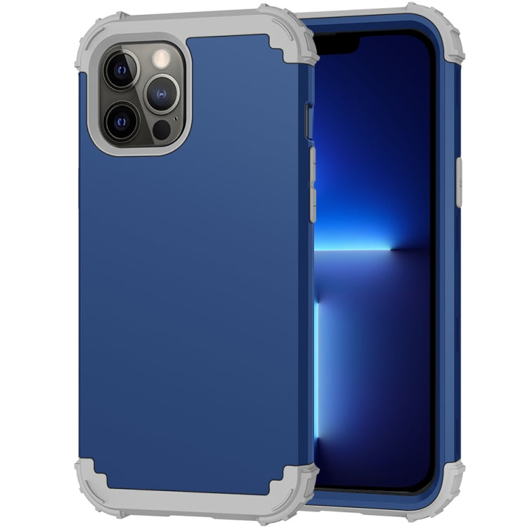 For iPhone 13 Pro Max 3 in 1 Shockproof PC + Silicone Protective Case For iPhone 12 Pro Max