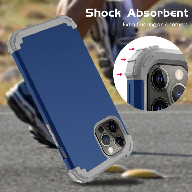 For iPhone 13 Pro Max 3 in 1 Shockproof PC + Silicone Protective Case For iPhone 12 Pro Max