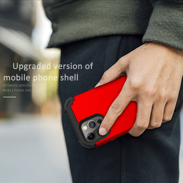 For iPhone 13 Pro Max 3 in 1 Shockproof PC + Silicone Protective Case For iPhone 12 Pro Max