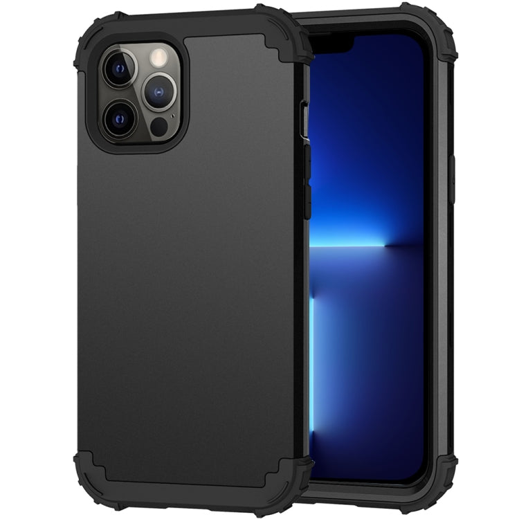 For iPhone 13 Pro Max 3 in 1 Shockproof PC + Silicone Protective Case For iPhone 12 Pro Max