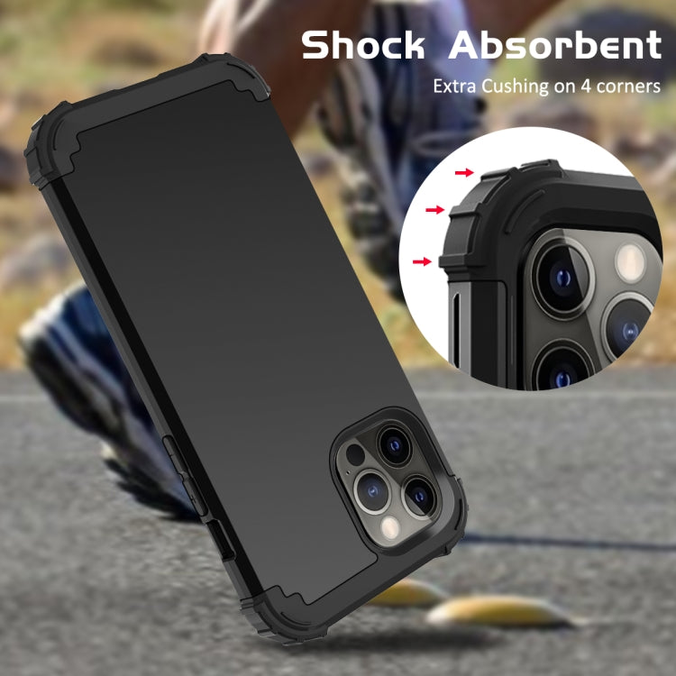 For iPhone 13 Pro Max 3 in 1 Shockproof PC + Silicone Protective Case For iPhone 12 Pro Max