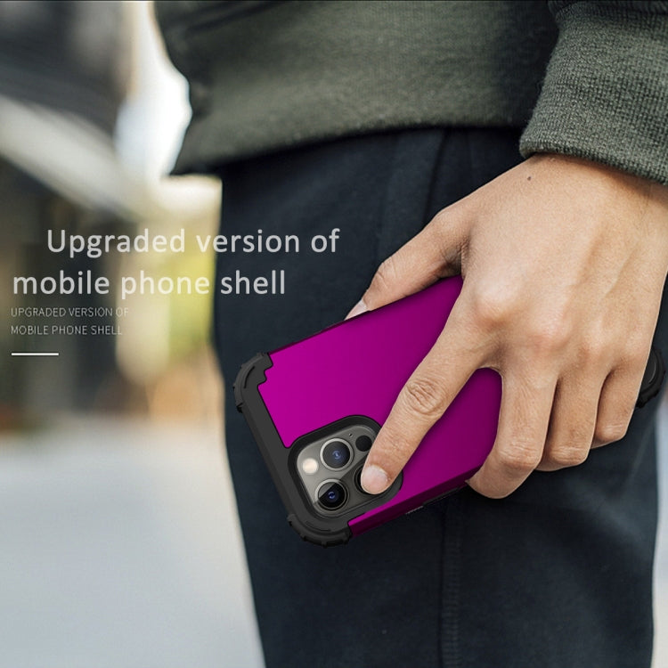 For iPhone 13 Pro Max 3 in 1 Shockproof PC + Silicone Protective Case For iPhone 12 Pro Max