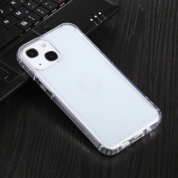 For iPhone 13 Four-corner Shockproof Transparent TPU + PC Protective Case