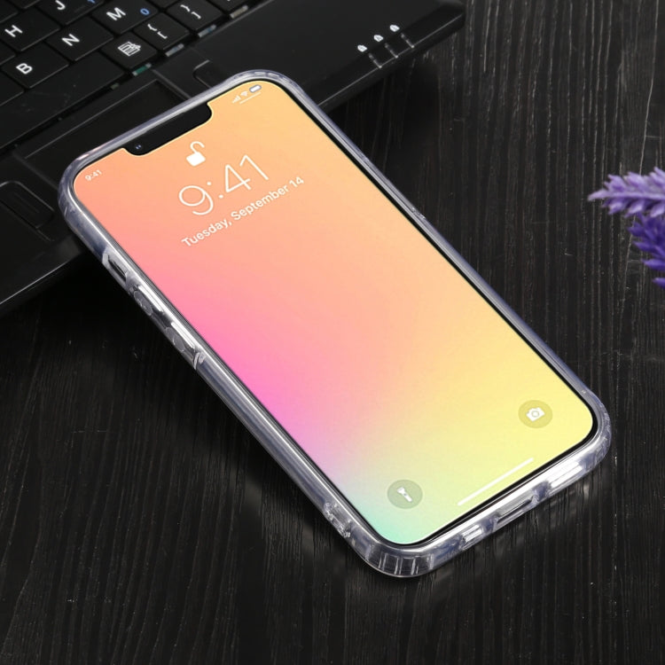 For iPhone 13 Four-corner Shockproof Transparent TPU + PC Protective Case