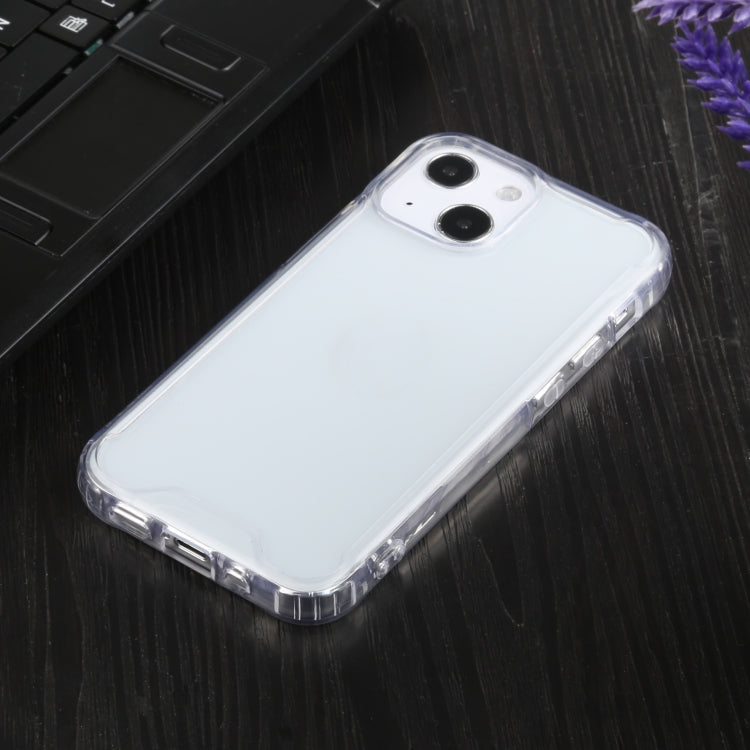 For iPhone 13 Four-corner Shockproof Transparent TPU + PC Protective Case