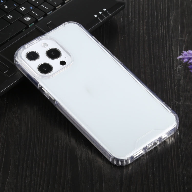 For iPhone 13 Pro Four-corner Shockproof Transparent TPU + PC Protective Case