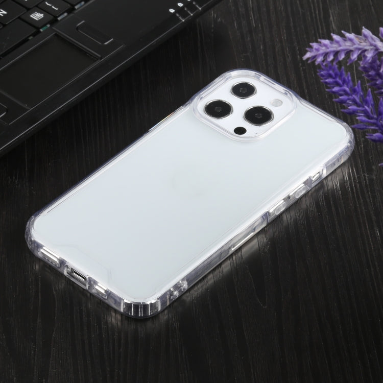 For iPhone 13 Pro Four-corner Shockproof Transparent TPU + PC Protective Case