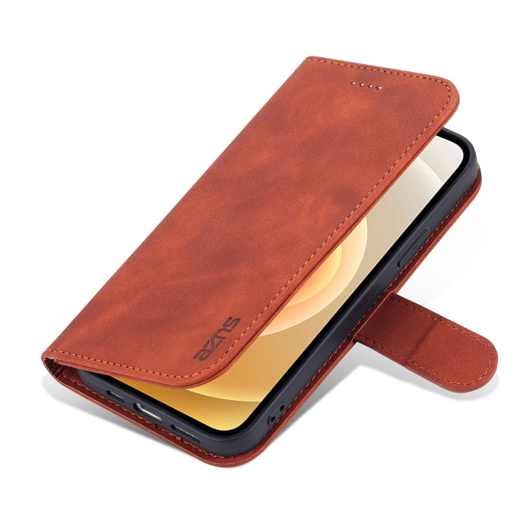 For iPhone 13 AZNS Skin Feel Calf Texture Horizontal Flip Leather Case with Card Slots & Holder & Wallet