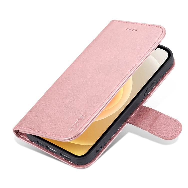For iPhone 13 AZNS Skin Feel Calf Texture Horizontal Flip Leather Case with Card Slots & Holder & Wallet