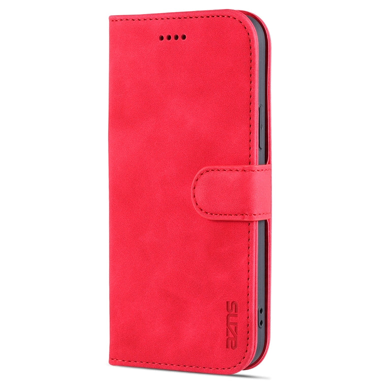 For iPhone 13 AZNS Skin Feel Calf Texture Horizontal Flip Leather Case with Card Slots & Holder & Wallet