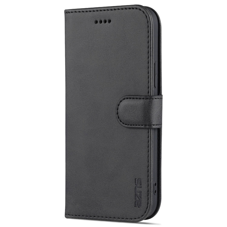 For iPhone 13 AZNS Skin Feel Calf Texture Horizontal Flip Leather Case with Card Slots & Holder & Wallet