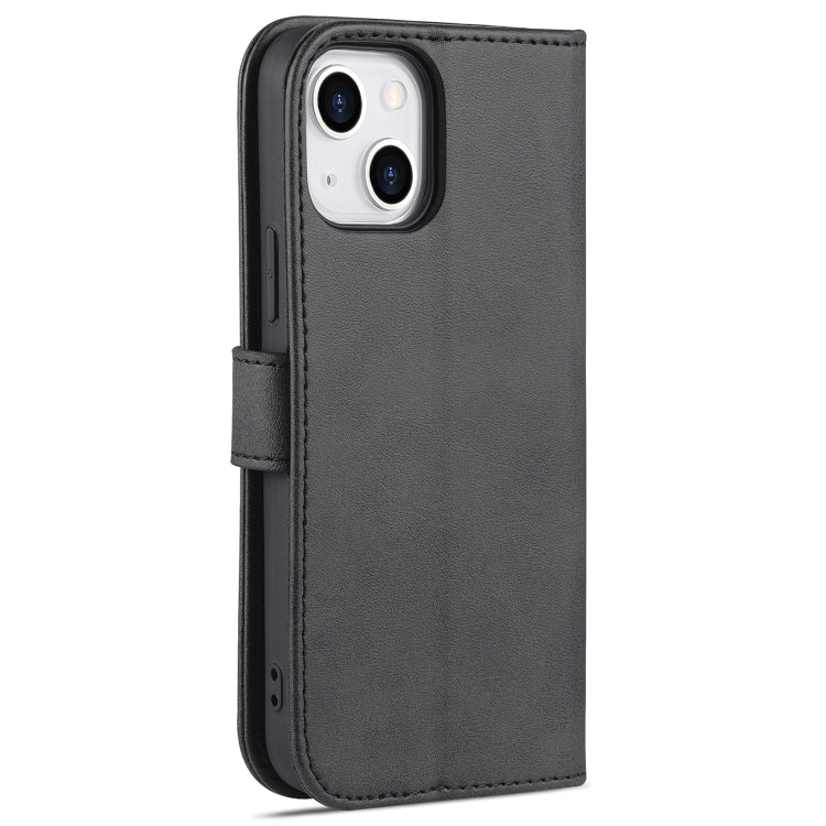 For iPhone 13 AZNS Skin Feel Calf Texture Horizontal Flip Leather Case with Card Slots & Holder & Wallet