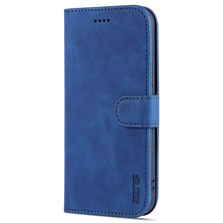 For iPhone 13 AZNS Skin Feel Calf Texture Horizontal Flip Leather Case with Card Slots & Holder & Wallet