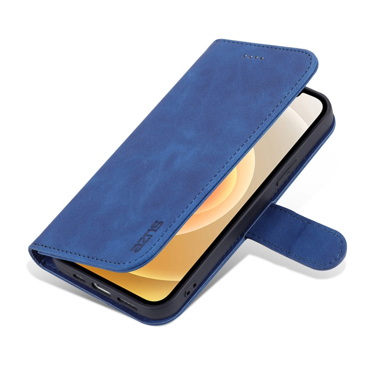 For iPhone 13 AZNS Skin Feel Calf Texture Horizontal Flip Leather Case with Card Slots & Holder & Wallet