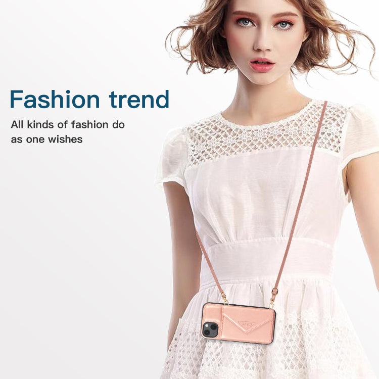 For iPhone 13 mini Multi-functional Cross-body Card Bag TPU+PU Back Cover Case with Holder & Card Slot & Wallet