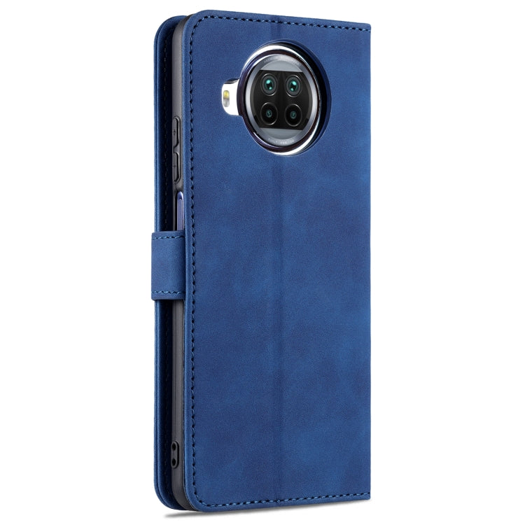 For Xiaomi Redmi Note 9 Pro 5G AZNS Skin Feel Calf Texture Horizontal Flip Leather Case with Card Slots & Holder & Wallet