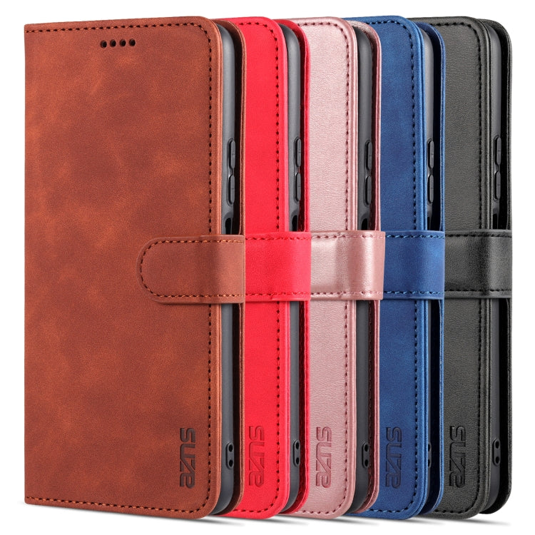 For Xiaomi Redmi Note 10 Pro 5G AZNS Skin Feel Calf Texture Horizontal Flip Leather Case with Card Slots & Holder & Wallet