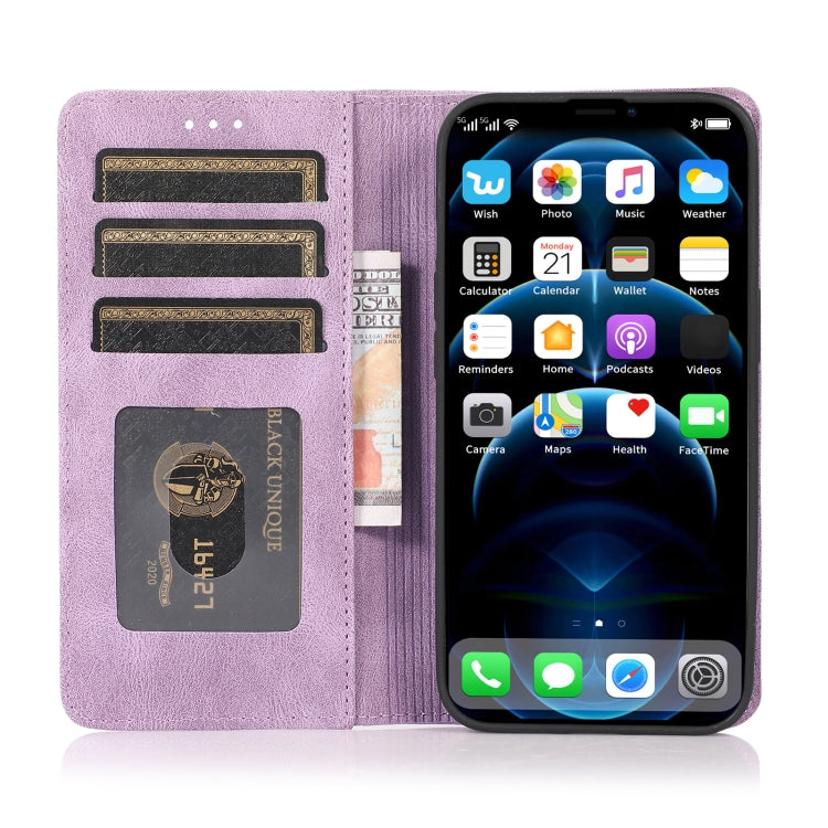 For iPhone 13 mini Strong Magnetic Crazy Horse Texture Horizontal Flip Leather Case with Holder & Card Slots & Wallet