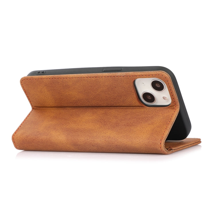 For iPhone 13 mini Strong Magnetic Crazy Horse Texture Horizontal Flip Leather Case with Holder & Card Slots & Wallet