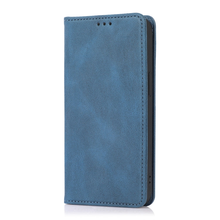 For iPhone 13 Strong Magnetic Crazy Horse Texture Horizontal Flip Leather Case with Holder & Card Slots & Wallet