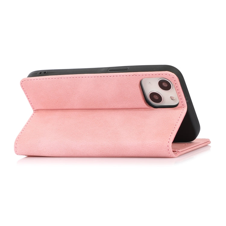 For iPhone 13 Strong Magnetic Crazy Horse Texture Horizontal Flip Leather Case with Holder & Card Slots & Wallet