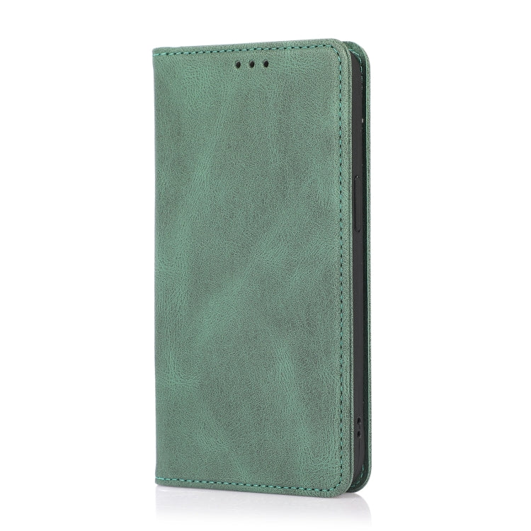 For iPhone 13 Strong Magnetic Crazy Horse Texture Horizontal Flip Leather Case with Holder & Card Slots & Wallet