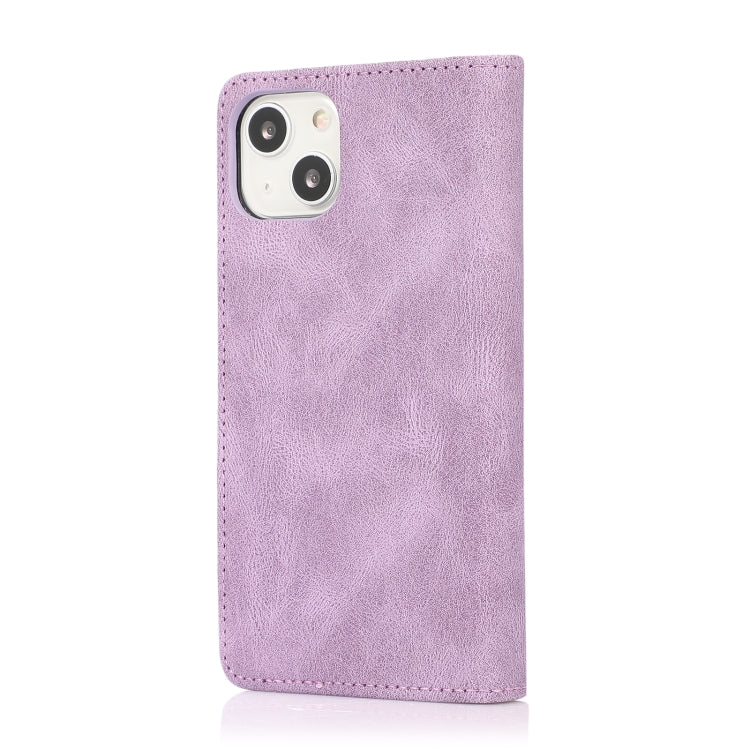 For iPhone 13 Strong Magnetic Crazy Horse Texture Horizontal Flip Leather Case with Holder & Card Slots & Wallet