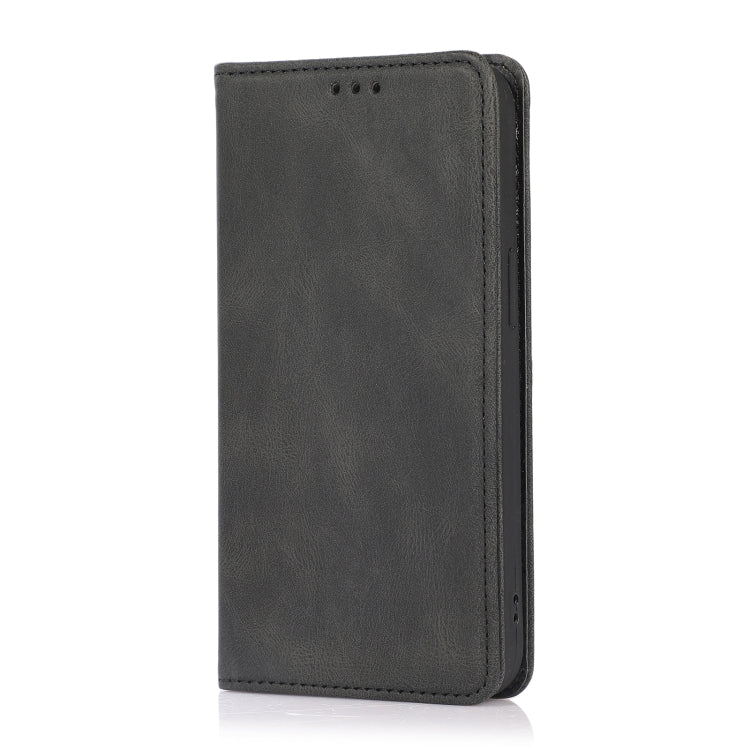 For iPhone 13 Strong Magnetic Crazy Horse Texture Horizontal Flip Leather Case with Holder & Card Slots & Wallet