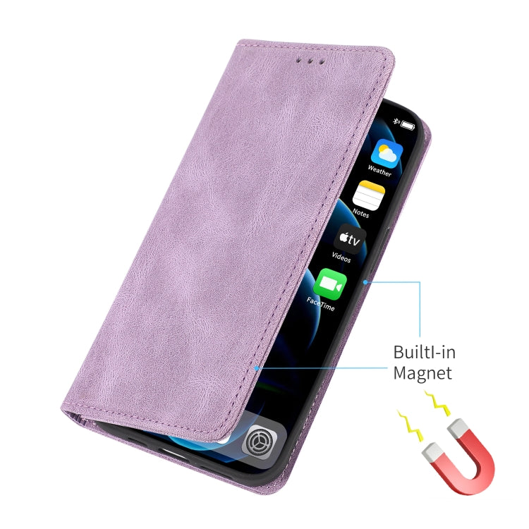 For iPhone 13 Pro Max Strong Magnetic Crazy Horse Texture Horizontal Flip Leather Case with Holder & Card Slots & Wallet