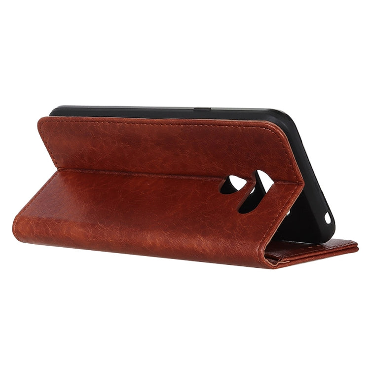 For LG K40S Magnetic Retro Crazy Horse Texture Horizontal Flip Leather Case with Holder & Card Slots