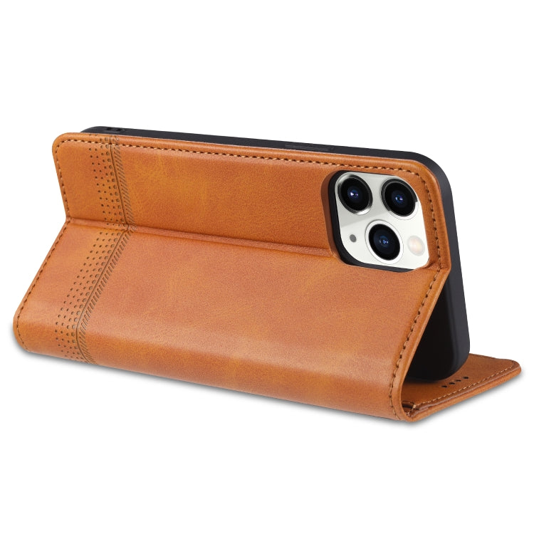 For iPhone 13 AZNS Magnetic Calf Texture Horizontal Flip Leather Case with Card Slots & Holder & Wallet