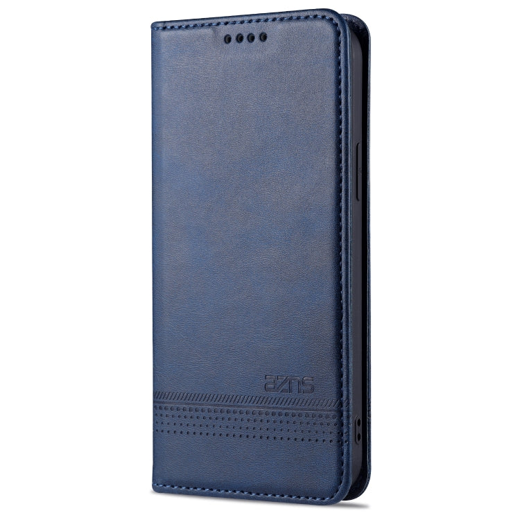For iPhone 13 Pro AZNS Magnetic Calf Texture Horizontal Flip Leather Case with Card Slots & Holder & Wallet