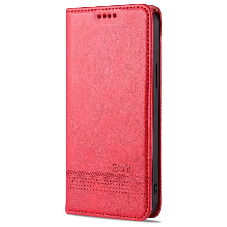 For iPhone 13 Pro AZNS Magnetic Calf Texture Horizontal Flip Leather Case with Card Slots & Holder & Wallet
